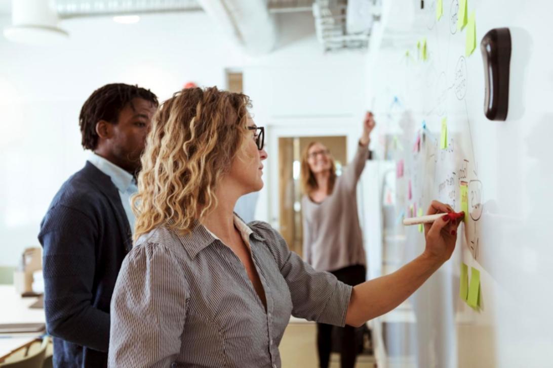 Studenti che collaborano su progetti pratici